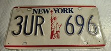 Vintage New York Liberty 80s 90s License Plate. NICE!