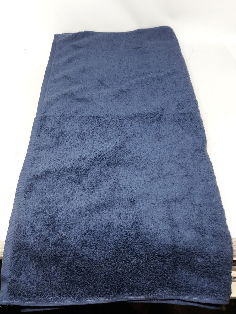 Tekla Organic Cotton Bath Towel Navy 70x140 GOTS | eBay