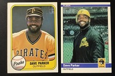 Dave Parker  PIRATES HOF 1981 Fleer #360 And 1984 Fleer  FREE SHIPPING