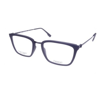 Flexon Brille Herren Damen Schwarz Rechteckig E1085 001 Titan flex