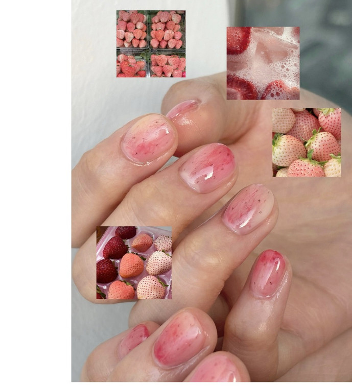 NEKOGEL Juicy Palette Syrup Gel Strawberry Collection Soak Off Nail Gel K-Beauty