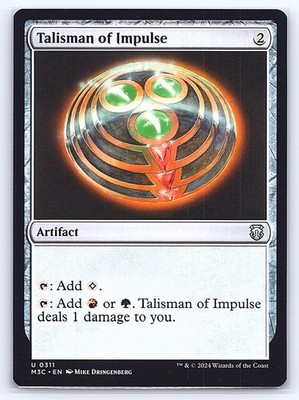 Talisman of Impulse 311 Commander: Modern Horizons 3 Magic: The Gathering LP