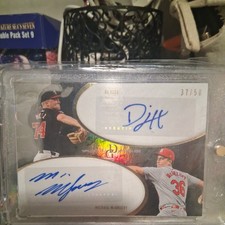 DJ Herz Michael McGreevy 2025 Topps Dynamic Duals 28F Silver Signed Auto RC /75