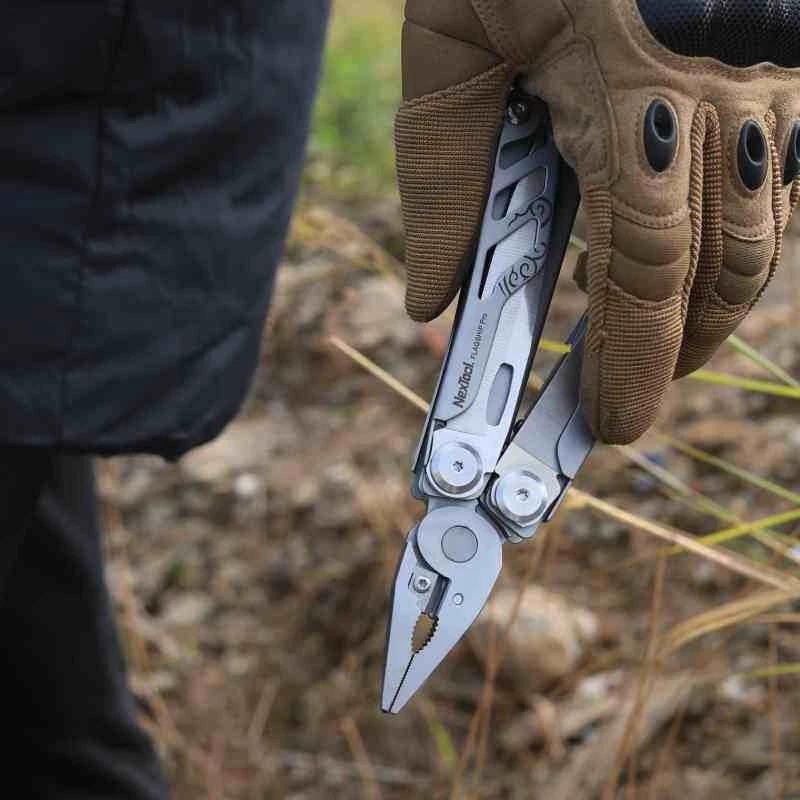 Folding Multitool Pliers with Detachable Scissors Camping EDC Tool