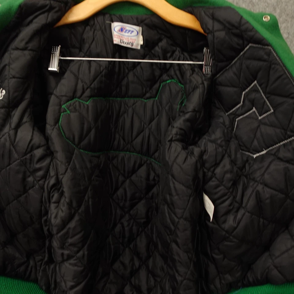 Dragons Tennis Varsity Jacket Mens M Green Wool Letterman Outdoor USA Made NEFF - Image 3 of 4