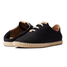 OluKai Women's Kaula Pa'a L  Espadrille Sneakers Black 10 Slip On Boat Shoes
