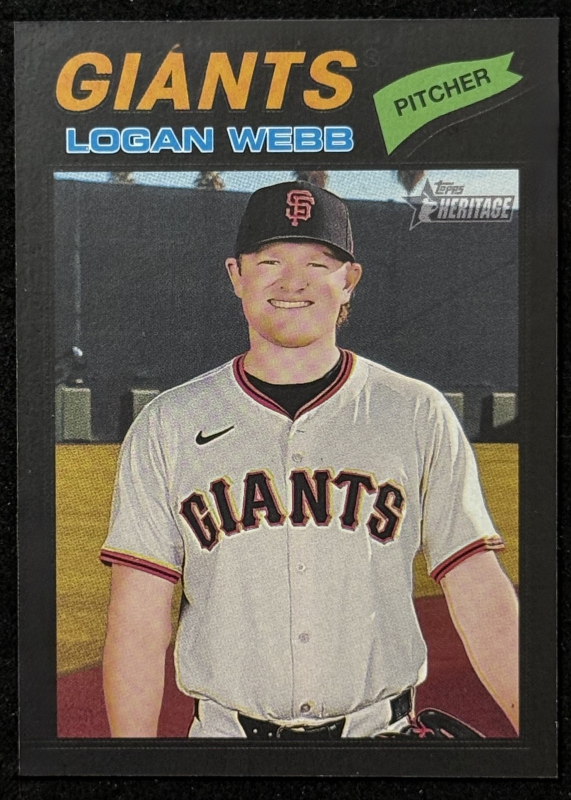 2026 Topps Heritage - Logan Webb #82 Black Border San Francisco Giants