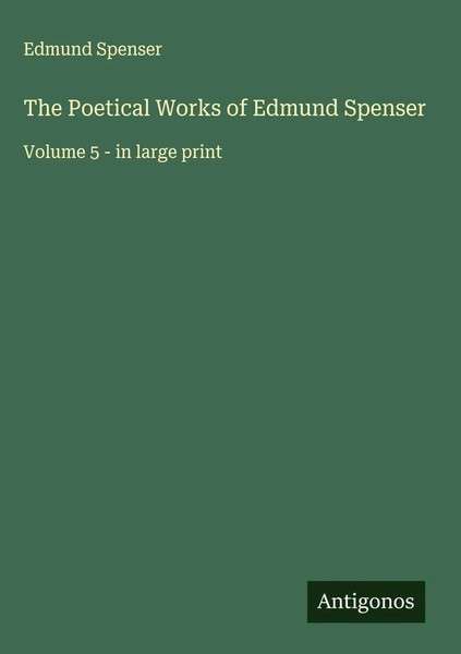 Edmund Spenser | The Poetical Works Of Edmund Spenser | Buch | Englisch (2025)-image