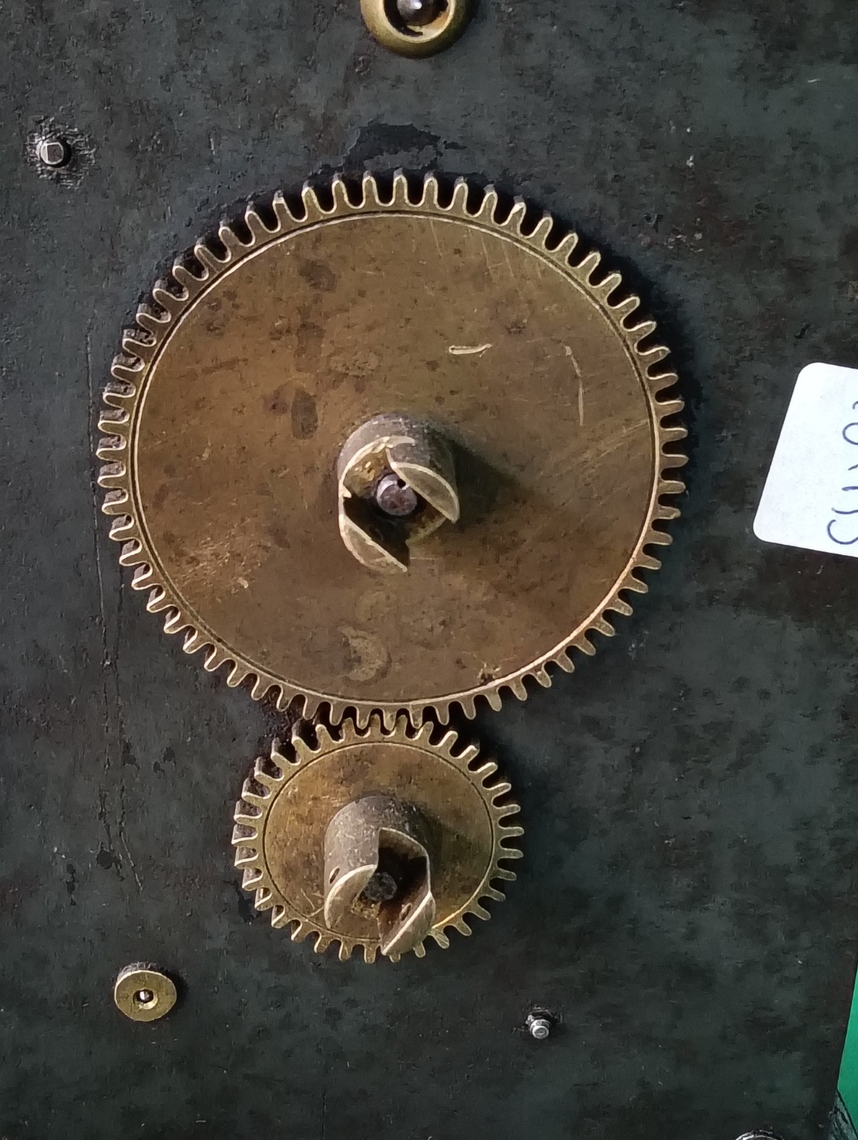 ANTIQUE WORKING HAND WINDING MECHANICAL CRANK ROASTER. CW22