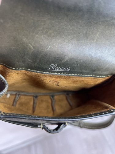 GUCCI 1960s VINTAGE WOMENS PATENT LEATHER PURSE - Picture 12 of 15