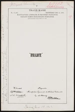 Manufacturing Lyonnaise de Mati�res Colorants Hyraldite brand Certain Named