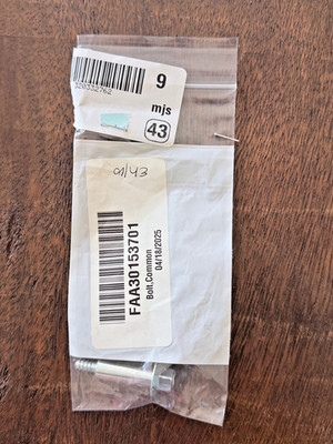 LG OEM Bolt FAA30153701 - New