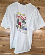 VTG In N Out Burger T Shirt Men XXL Mike Rider California Map Classic Cars Rare