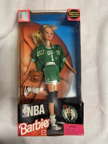 1998 NBA Barbie Boston Celtics Mattel Team Uniform Basketball Vintage NRFB NIB