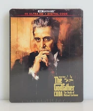 The Godfather Coda Death of Michael Corleone 4K Ultra HD Blu-ray Steelbook, NEW