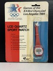 Vintage 1984 Olympics LCD Quartz Sport Wrist Watch RED NEW IN PACKAGE — photo 1