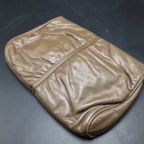 Anne Klein for Calderon Vtg Brown Leather Clutch Convertible Shoulder Purse Bag - Picture 2 of 12