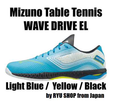 Mizuno Table Tennis Shoes WAVE DRIVE EL 81GA200142 Light Blue