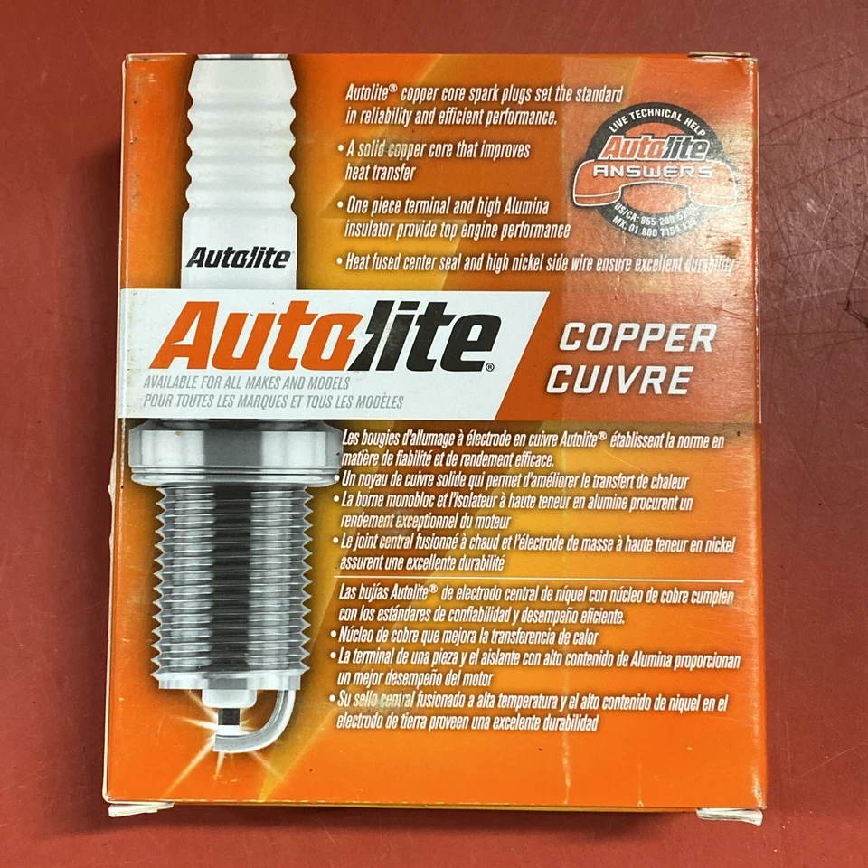 Bujía Autolite 46 resistencia cobre - Juego de 4 Foto 3 de 3