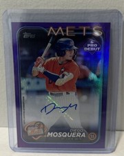 Diego Mosquera 2024 Topps Pro Debut Purple Foil Parallel Auto /299 Mets