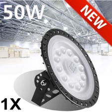 50W Super Bright Warehouse LED UFO High Bay Lights Factory Shop GYM Light Lamp
