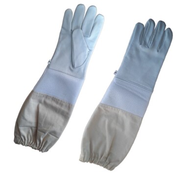 DEM7401 Imker Handschuhe Leder   Beekeeping Gloves für Herren Gr. M - 4XL