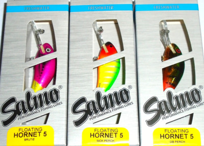 Salmo 5F Hornet Crankbaits (Lot of 3-53-0326)