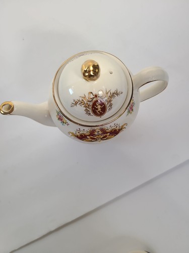 Vintage Price Kensington Cupido teiera pannelli rossi rosa rosa spray porcellana PRK3892 - Foto 11 di 15