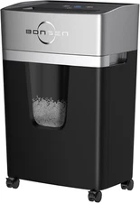 12-Sheet Micro-Cut Paper Shredder for Home Office Use, High Security Level P-5/5