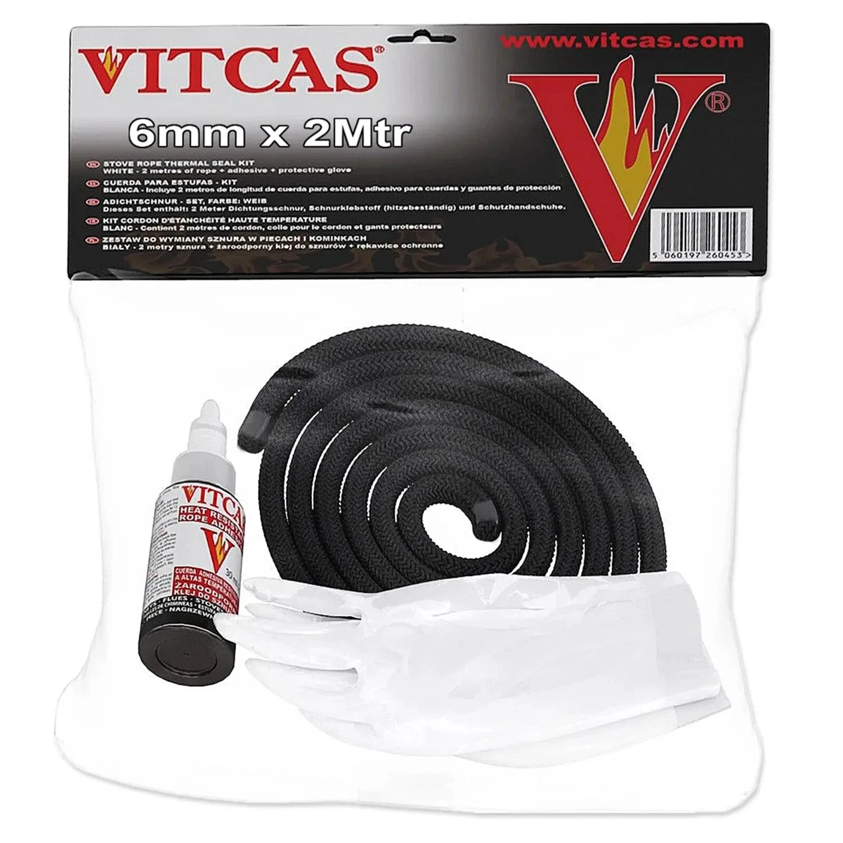 STOVE ROPE DOOR SEAL LOG WOODBURNER STOVE OVEN DOOR SEAL - 15MM Soft - Foto 2