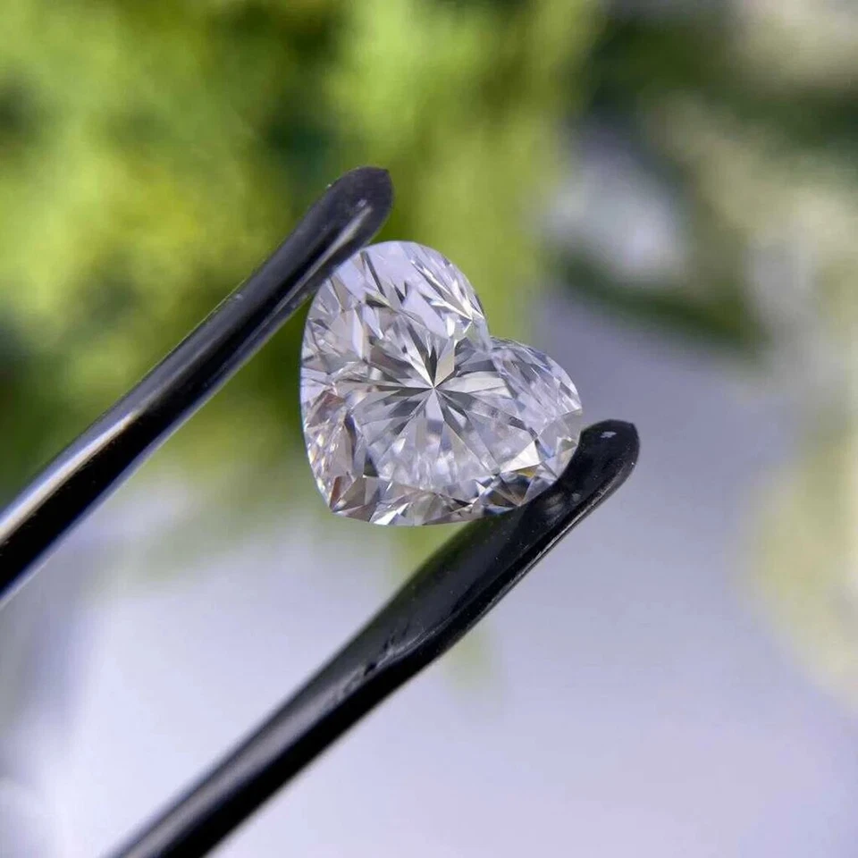 3 mm 4 mm 5 mm Heart Shape Cut Lab grown Diamond For Engagement Ring CVD Diamond - Image 2 of 4