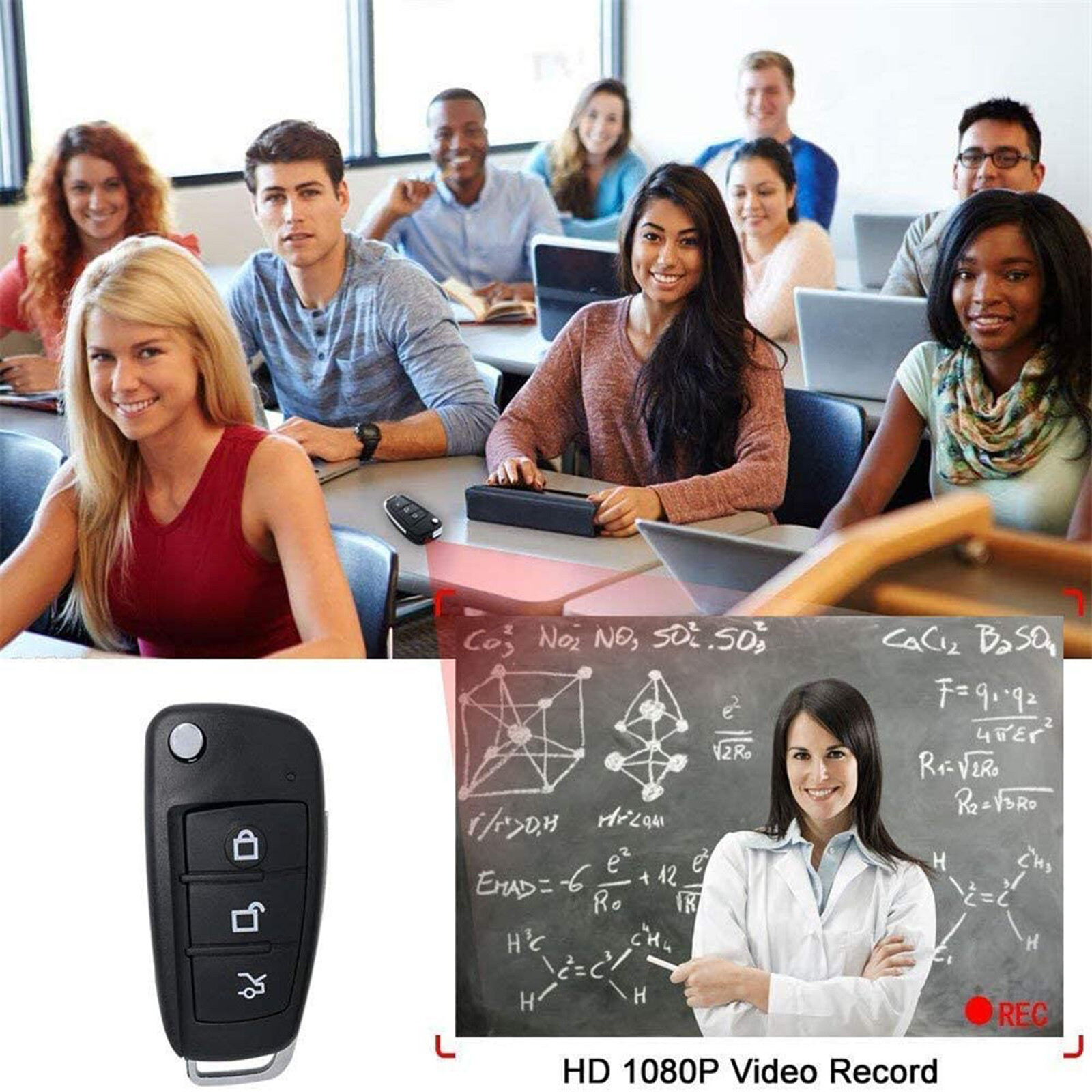 Car Remote Spy Camera 1080p Full HD Video Recorder Night Vision Motion