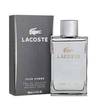 Lacoste Pour Homme EDT 3.3oz Grey Box Men Spray