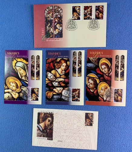 AUSTRALIA -  1995 Christmas- Maximum Cards, FDC, and Aerogramme --c