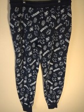 Harry Potter Kids Sweat Pants 3XL Joggers Pajama Blue Print Tie Waist