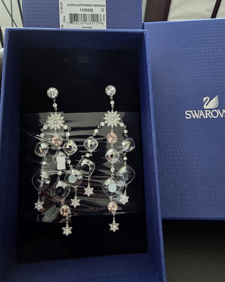 Swarovski Scintillate Pierced Earrings Crystal Jewelry Swarovski Scintillate Pierced Earrings Crystal Jewelry