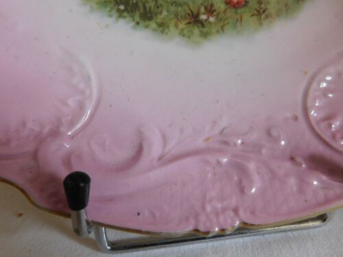 Dish New Art Decor Polychrome Scene Amatory To Cherub - Picture 3 of 12