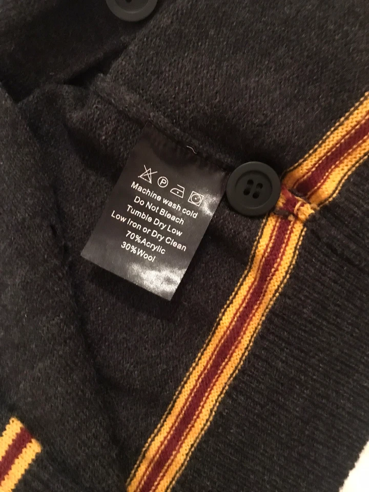 Harry Potter Suéter Corbata Mago Gryffindor Lana Estudiante Uniforme Disfraz S Foto 2 de 4