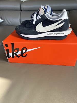 Size 10 - Nike LDV Waffle x Fragment Design x sacai Low Blackened Blue