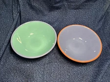 Lindt Stymeist Colorways 2 Salad Soup Bowls Blue Green Turquoise periwinkle
