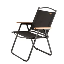 OUPES Portable Folding Chair Outdoor Black Camping Oxford cloth 52*52*77cm