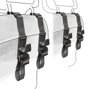 4-Pack Headrest Hooks for Car Universal Interior Auto Vehicle Back Front Seat... - Picture 1 of 7