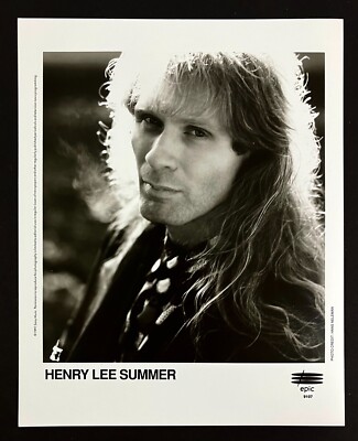 1991 Henry Lee Summer Rock Musician Singer Mullet Hair Vintage Promo Photo