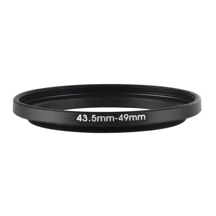 43.5mm to 49mm Metal Camera Lens Step Up Filter Ring Adapter Aluminum 1pc Black - Image 2 of 3