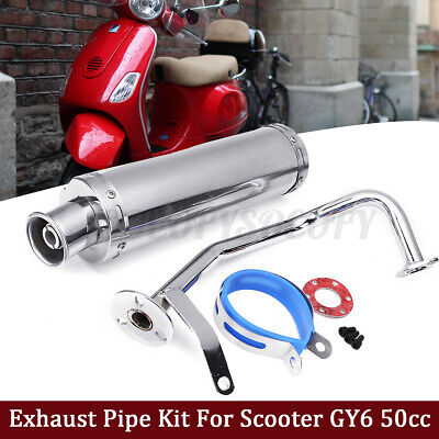 GY6-50 QMB139 49cc Chinese Scooter Motors Exhaust Pipe