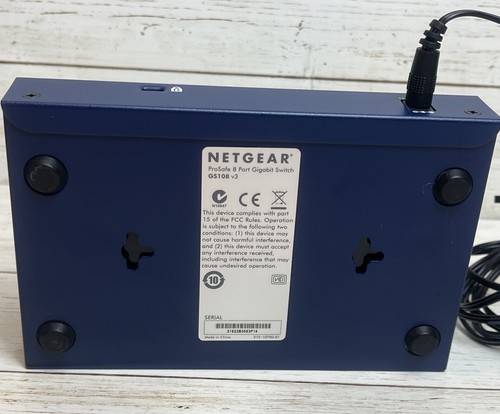 NETGEAR GS108 v3 ProSafe 8 Port Gigabit Switch Tested Working - Picture 6 of 6