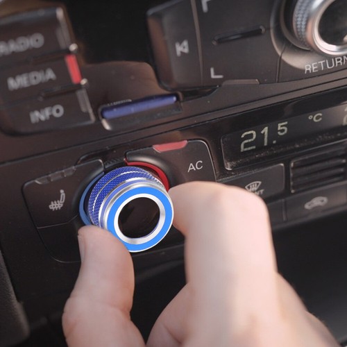 2 Pcs Air Conditioning Knob Decorative Ring Car Interior Button Covers - Afbeelding 4 van 12