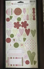 Heidi Grace  Fiskars Chipboard Shapes Jolly & Bright NEW