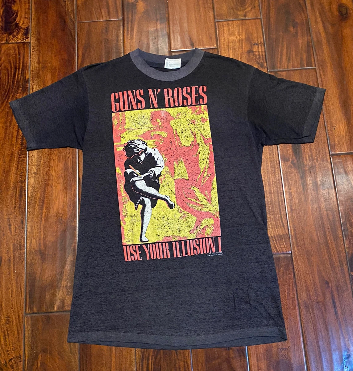 Vintage 1991 GUNS N’ ROSES Use Your Illusion I World Tour T-Shirt Size  Medium