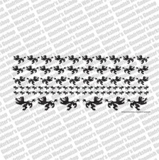BLACK LION RAMPANT WATERSLIDE DECALS TRANSFERS COMPATIBLE W/ WARHAMMER OLD WORLD
